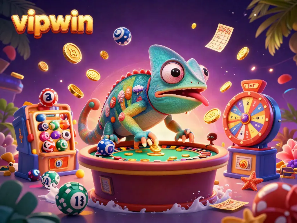 Jackpot action at VIPWIN casino with colorful characters and dynamic game elements