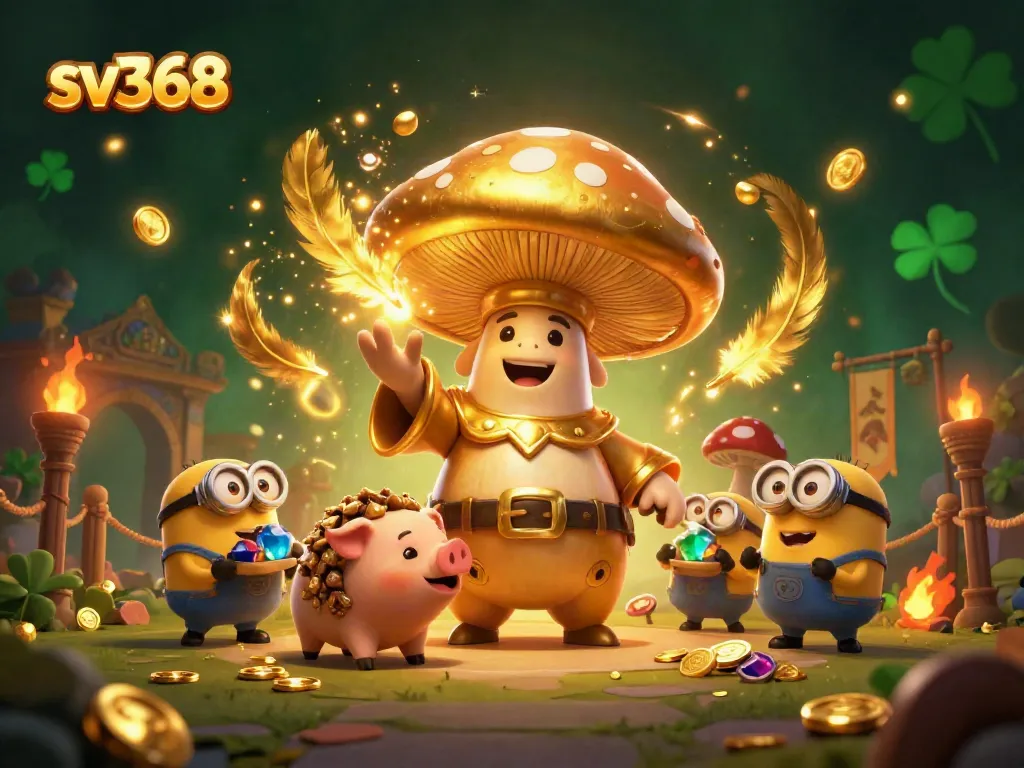 Experience thrilling sports betting with sv368 in a magical 3D casino world filled with treasures.
