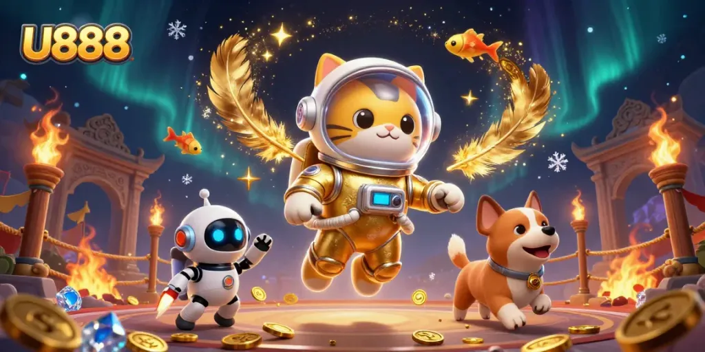 U888 offers immersive casino experiences with exciting games in a colorful cosmic setting.