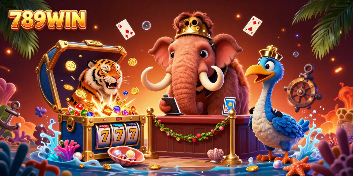Experience the vibrant casino atmosphere of 789WIN with thrilling characters and dynamic elements.