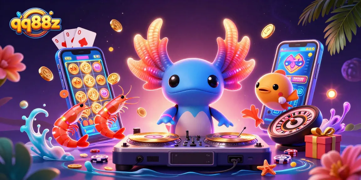 Experience thrilling gameplay action at qq88z with vibrant casino elements and energetic characters.