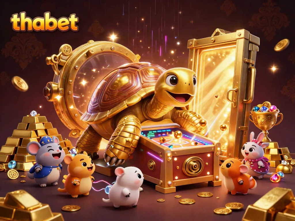 Experience the excitement at thabet's online casino with vibrant 3D visuals featuring games and rewards.