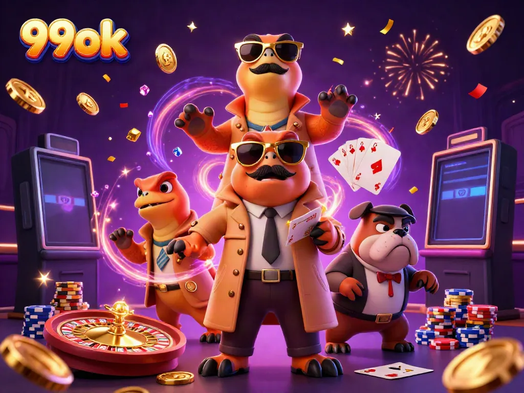 Experience the excitement of 99ok with raptors sneaking into a VIP casino.