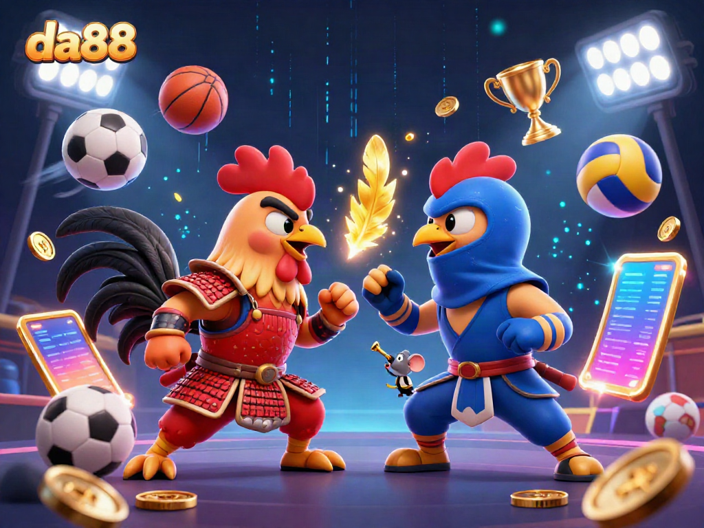 Experience thrilling betting action with da88's dynamic gaming elements and colorful characters.