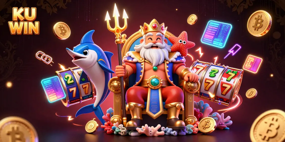 Engage with KU WIN for exciting slots and jackpots in a vibrant, immersive casino scene.