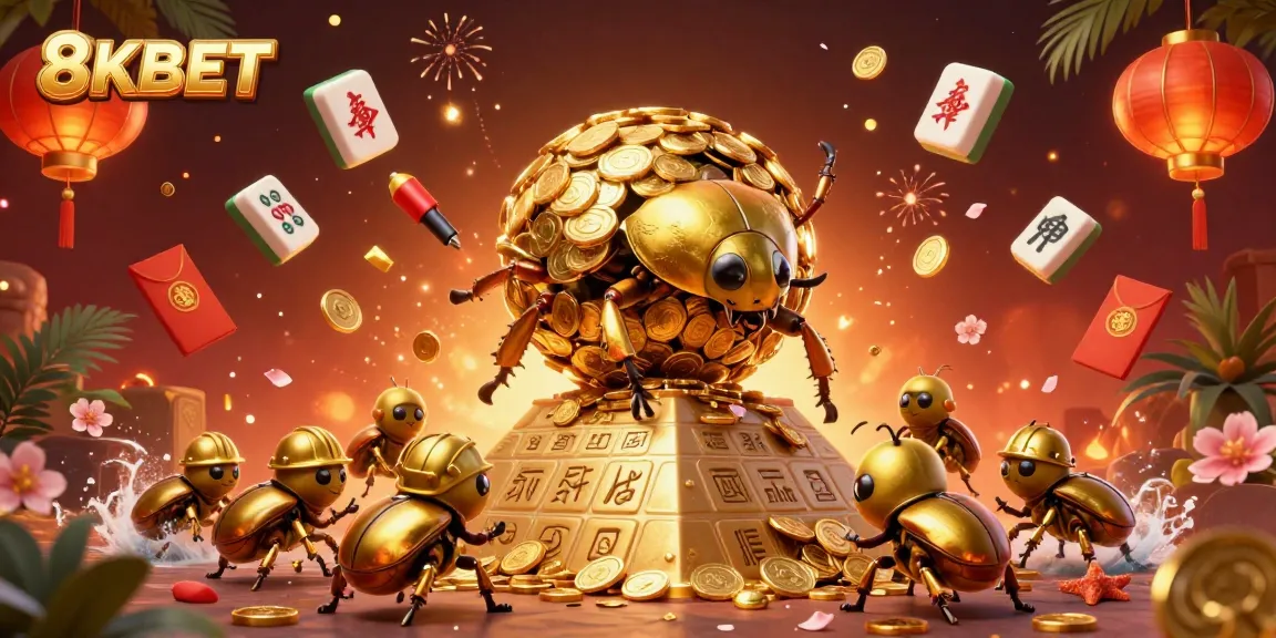 Experience thrilling gaming at 8KBET with a dynamic golden pyramid scene featuring vibrant casino elements.