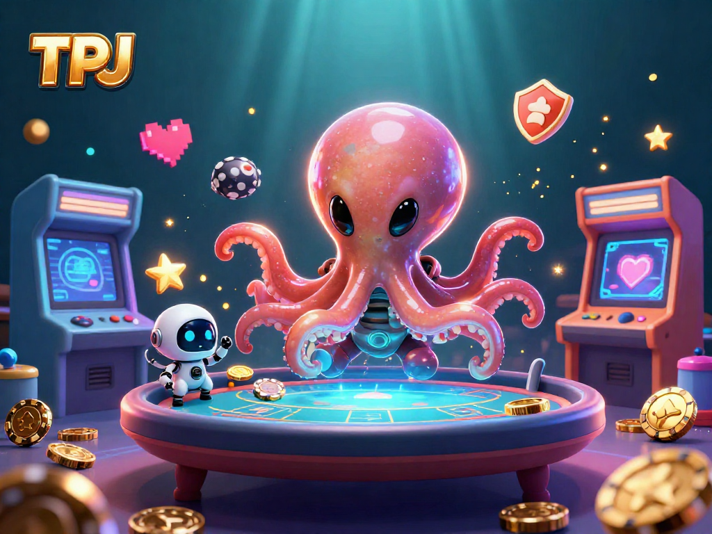 Engage with TPJ and explore exciting poker dynamics in this colorful casino scene.